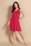Zivame Lace N Mesh Babydoll - Raspberry Sorbet — thumbnail 2